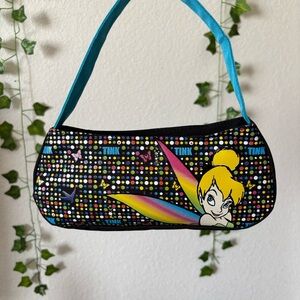 Disney Tinker Bell Women Kids Y2K 2000s Colorful Mini Handbag Purse